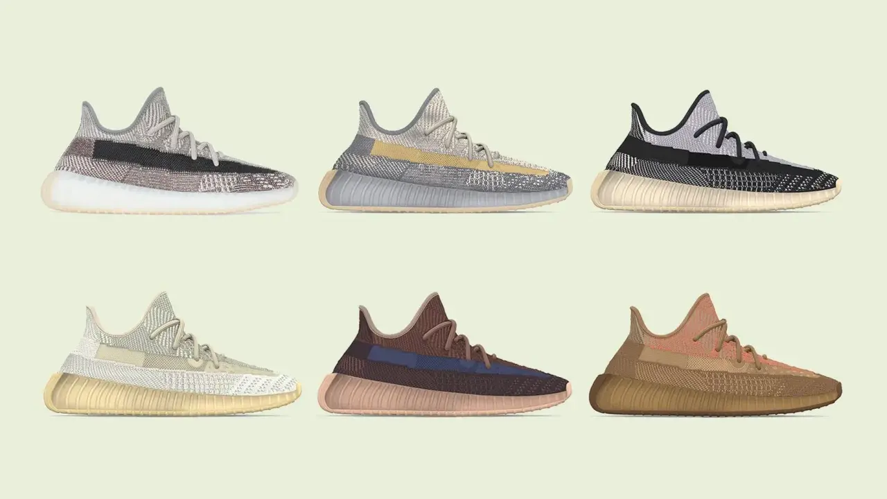Kolekcja butów Yeezy w różnych kolorach i wzorach. Od klasycznych po nowe, wszystkie modele Yeezy prezentują się stylowo.