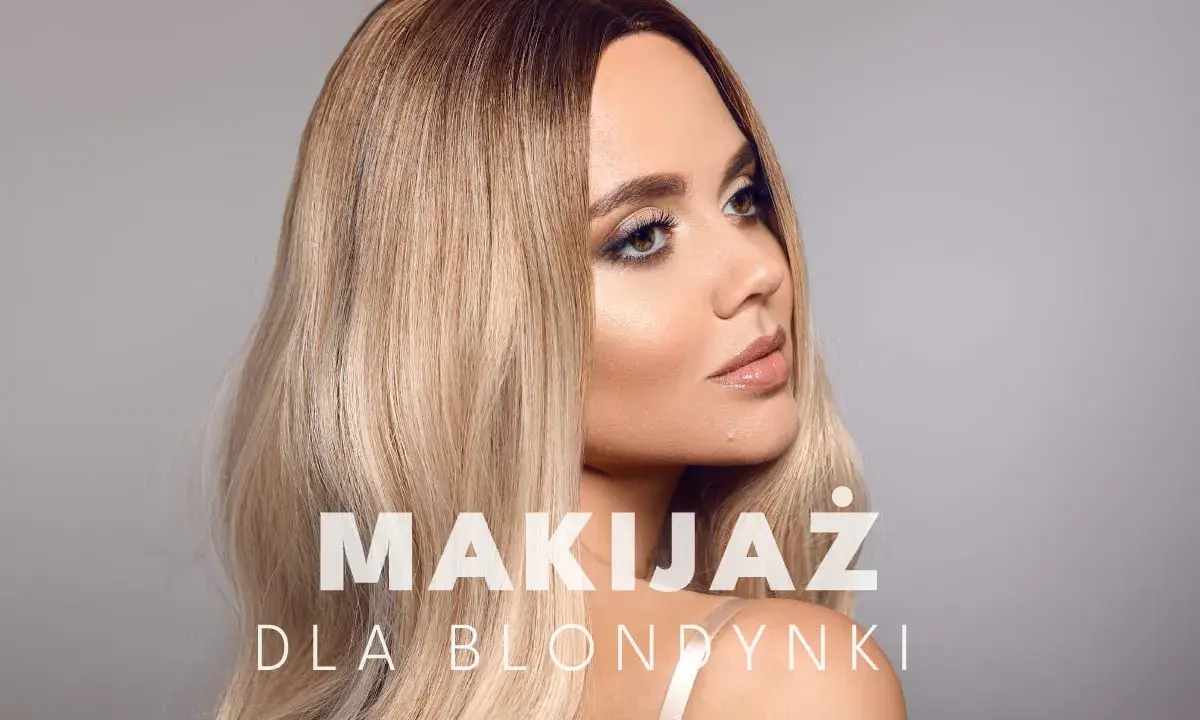 Piękna blondynka z subtelnym makijażem. Idealne kolory dla blondynek podkreślające urodę.